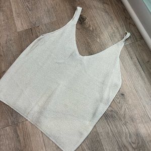 Shimmer crop tank